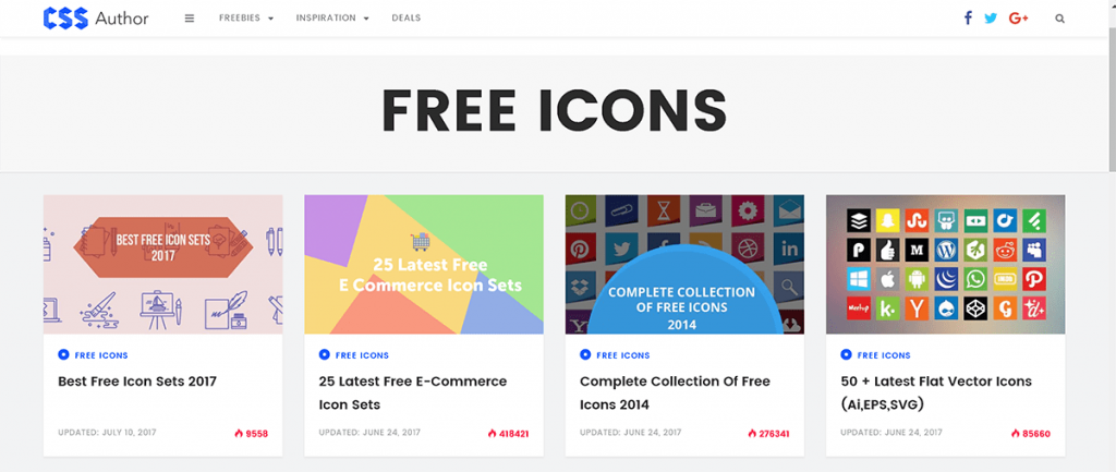 Free Icons Archives » CSS Author