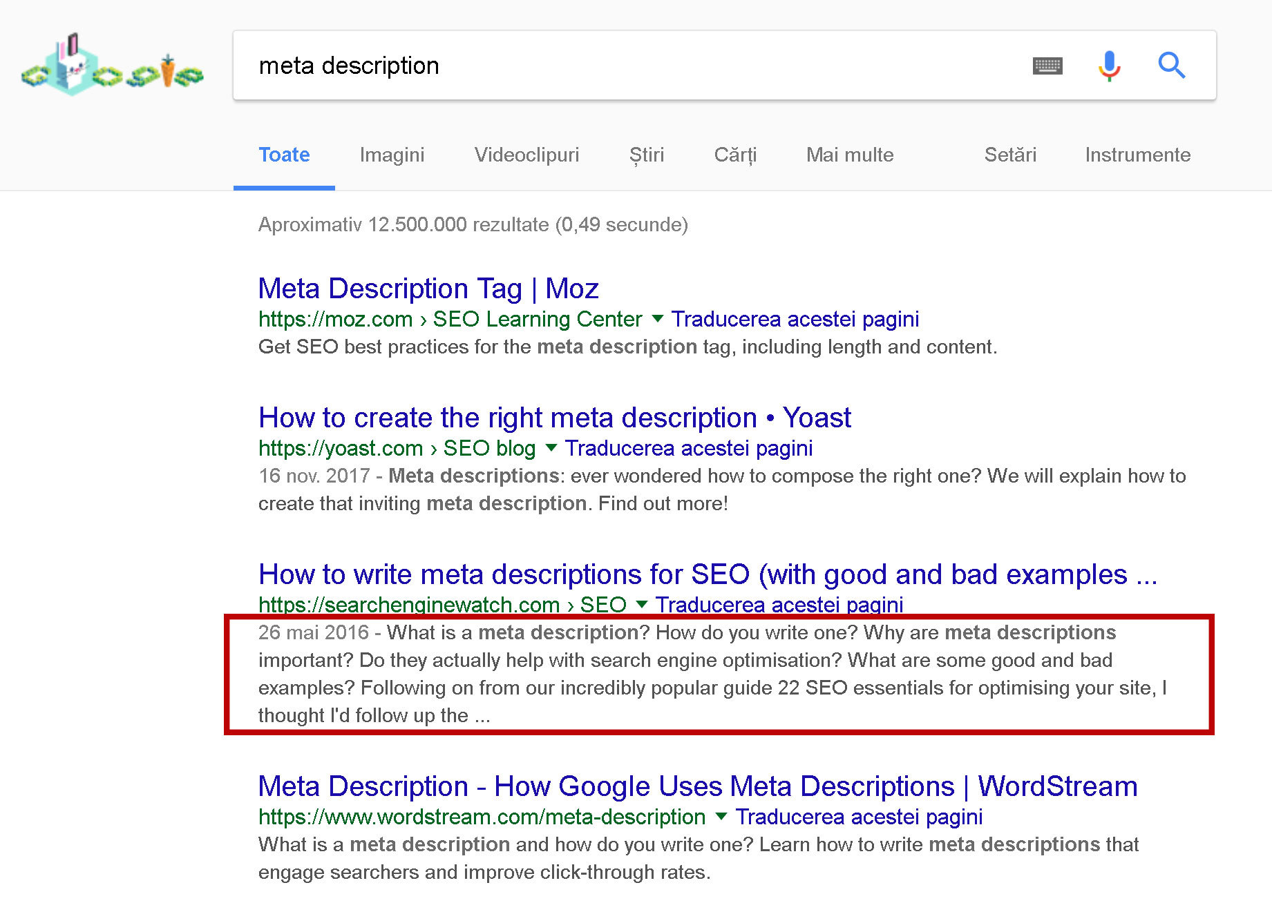 meta-description---Căutare-Google